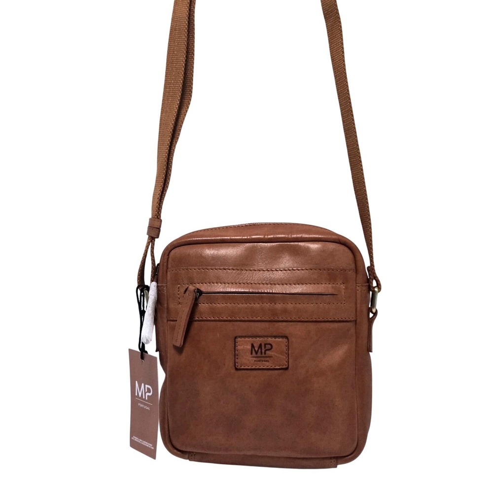 NewbMarta Ponti Portugal Brown Leather Crossbody Messenger Shoulder Bag